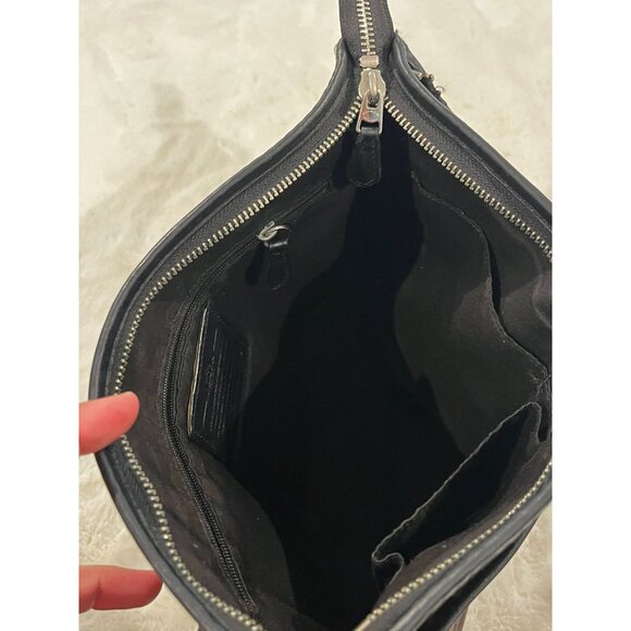 Coach Signature Crossbody Shoulder Bag Dark Brown/Black - Picture 5 of 13